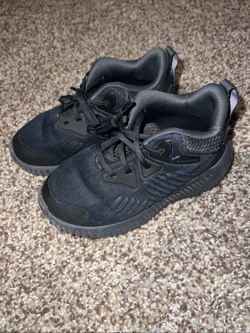 Adidas Kids Alphabounce Black Athletic Sneakers